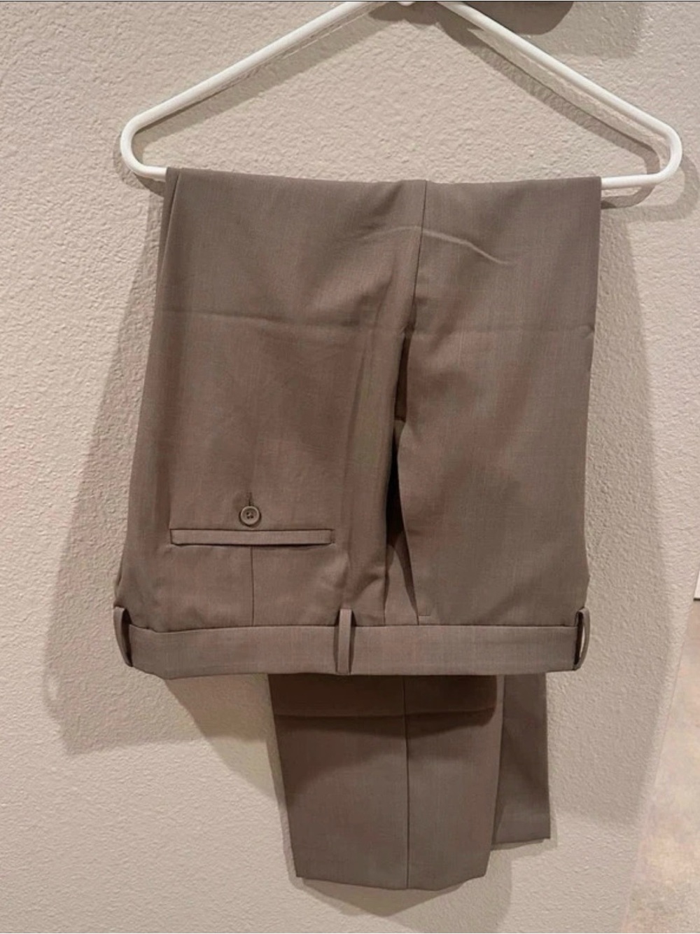 Kenneth Cole Slim Fit Dress Pants in Light Taupe